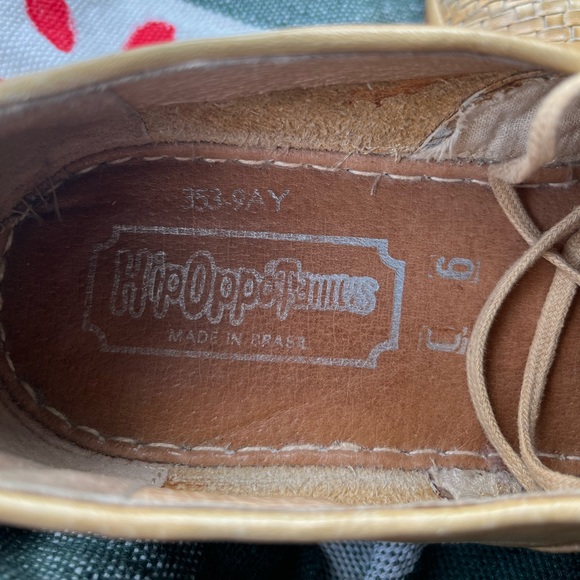 Vintage Hippopotamus Leather Shoes Made in Brazil Size 9 - Picture 7 of 7